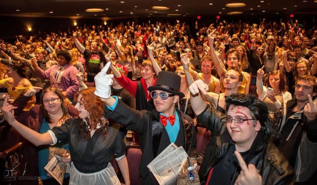Rocky Horror Picture Show Midnight Showing, Englert Theatre, Iowa City, October 27, 2012 (Justin Torner/Freelance)