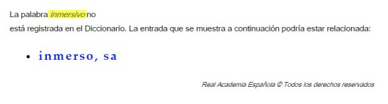 RAE inmersion