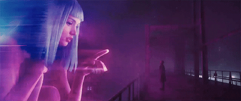 Resultado de imagen de blade runner hologram gif